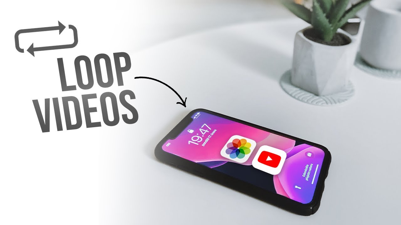 how to loop a video on iphone